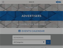 Tablet Screenshot of nationaladvertisers.ca